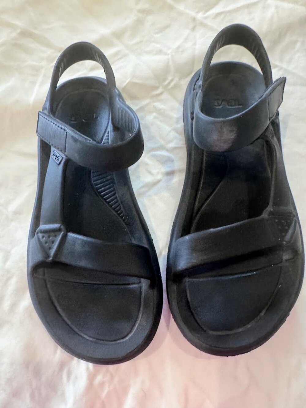 Teva Black Sport Sandals Adjustable Straps Barely Worn 8